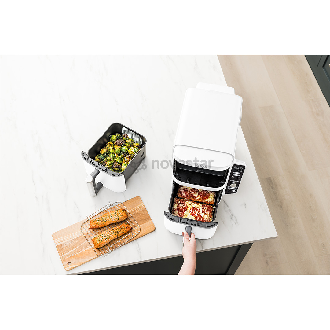 Karšto oro gruzdintuvė Ninja SL400EU Double Stack XL, 9,5 l, 2470 W, pilka