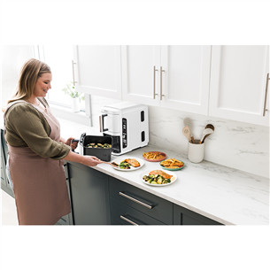 Karšto oro gruzdintuvė Ninja SL400EU Double Stack XL, 9,5 l, 2470 W, pilka