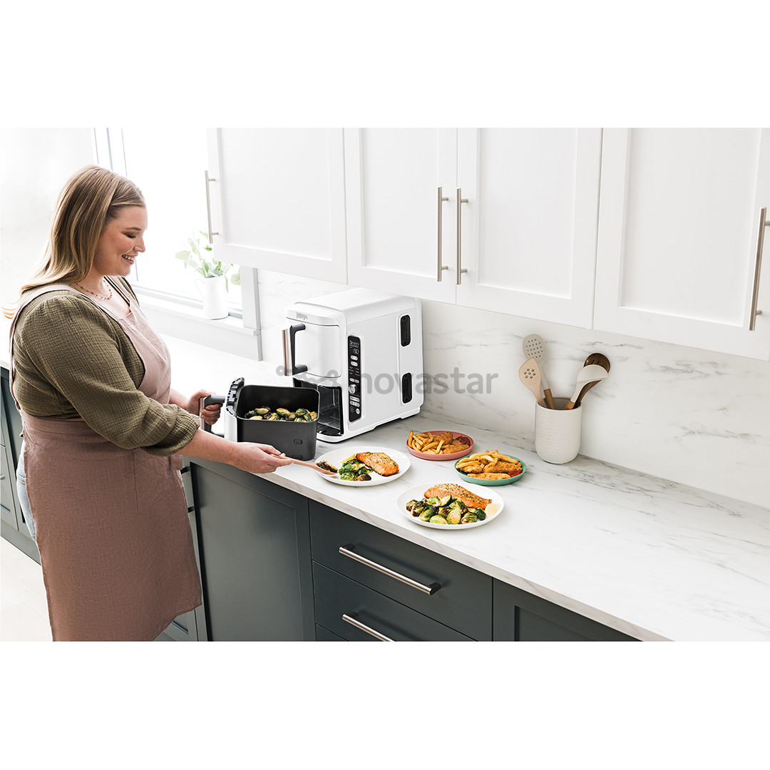 Karšto oro gruzdintuvė Ninja SL400EU Double Stack XL, 9,5 l, 2470 W, pilka