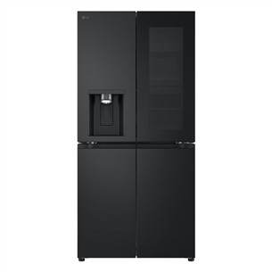 LG, NoFrost, Instaview, 508 L, aukštis 179 cm, juodas - SBS Šaldytuvas