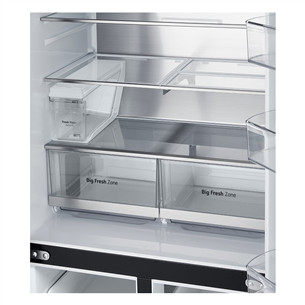 LG, NoFrost, Instaview, 508 L, aukštis 179 cm, juodas - SBS Šaldytuvas