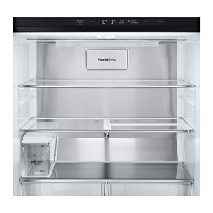 LG, NoFrost, Instaview, 508 L, aukštis 179 cm, juodas - SBS Šaldytuvas