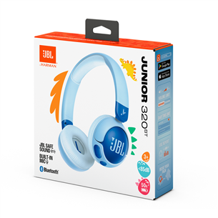 JBL Junior 320BT, mėlynos - Belaidės ausinės