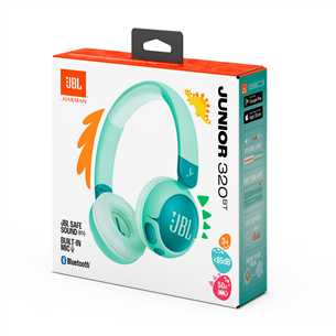 Belaidės ausinės JBL Junior 320BT, žalios