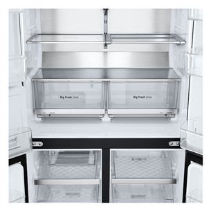 LG, NoFrost, 638 L, aukštis 180 cm, juodas - SBS Šaldytuvas