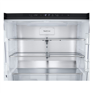 LG, NoFrost, 638 L, aukštis 180 cm, juodas - SBS Šaldytuvas