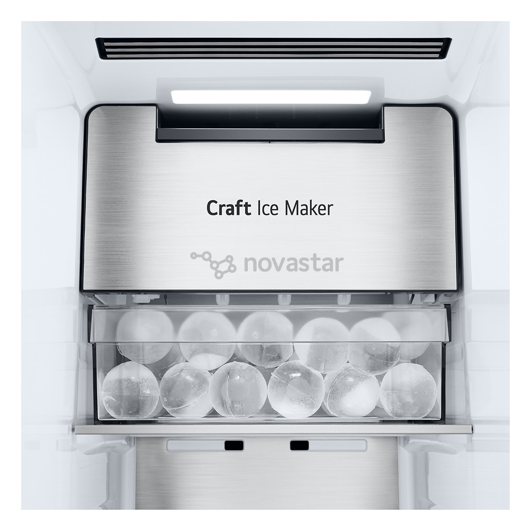 LG, InstaView, 628 L, aukštis 179 cm, SBS, juodas - Šaldytuvas