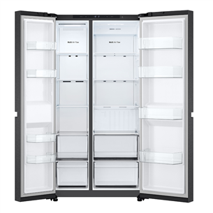 LG, NoFrost, 664 L, aukštis 179 cm, juodas - Šaldytuvas