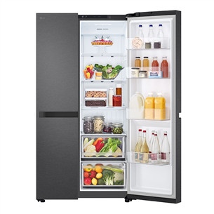 LG, NoFrost, 664 L, aukštis 179 cm, juodas - Šaldytuvas
