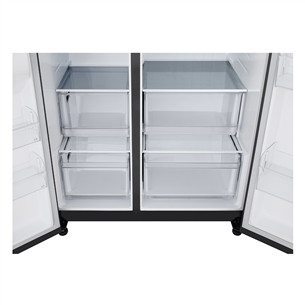 LG, NoFrost, 664 L, aukštis 179 cm, juodas - Šaldytuvas