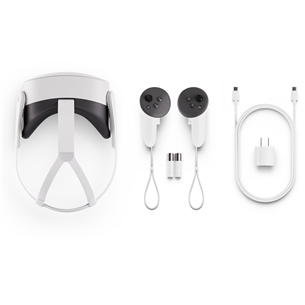 VR akiniai Meta Quest 3S (UK kištukas), 128 GB, balta