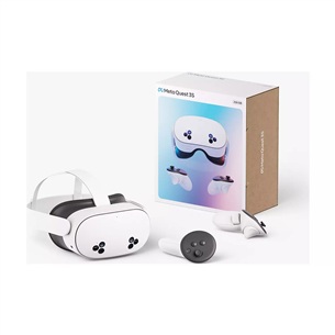 VR akiniai Meta Quest 3S (UK kištukas), 128 GB, balta