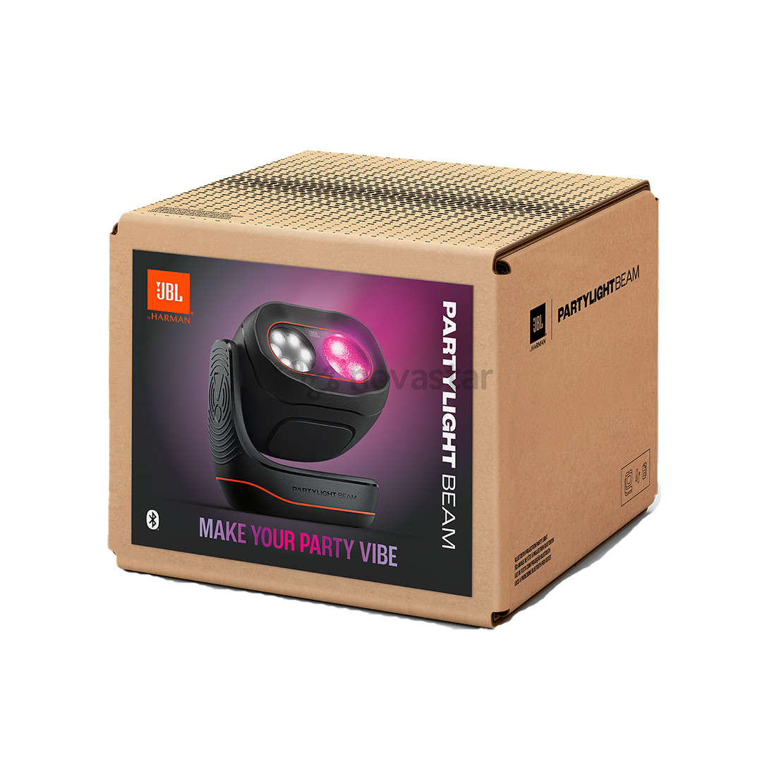 LED šviestuvas JBL Party Light Beam, juodas