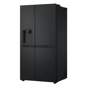 LG, Water & Ice Dispenser, 641 l, aukštis 179 cm, juodas - SBS šaldytuvas