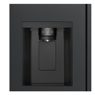 LG, Water & Ice Dispenser, 641 l, aukštis 179 cm, juodas - SBS šaldytuvas