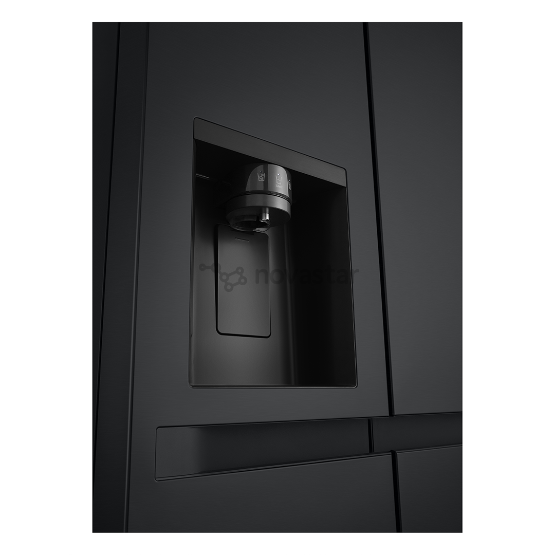 LG, Water & Ice Dispenser, 641 l, aukštis 179 cm, juodas - SBS šaldytuvas