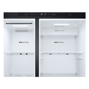 LG, Water & Ice Dispenser, 641 l, aukštis 179 cm, juodas - SBS šaldytuvas