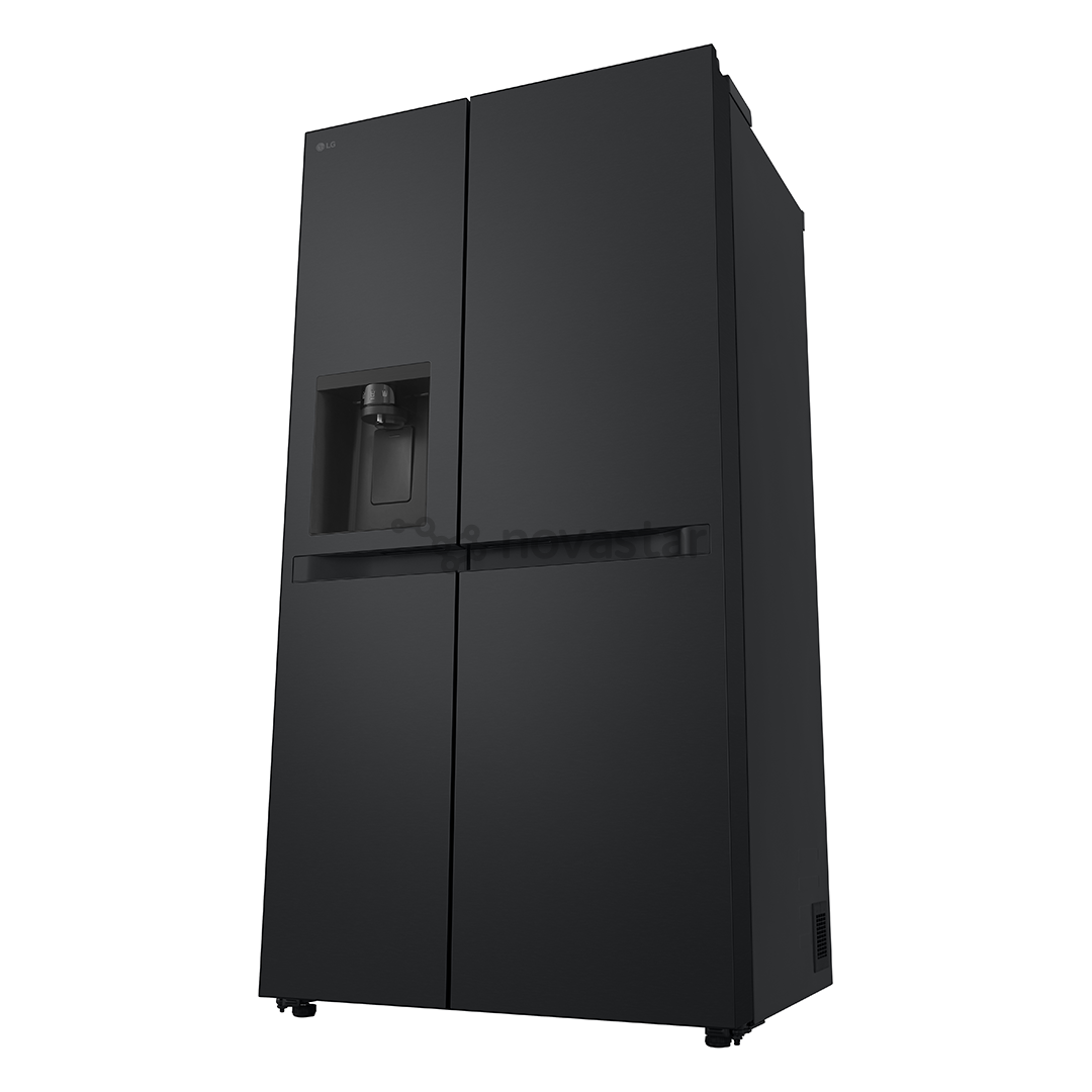LG, Water & Ice Dispenser, 641 l, aukštis 179 cm, juodas - SBS šaldytuvas