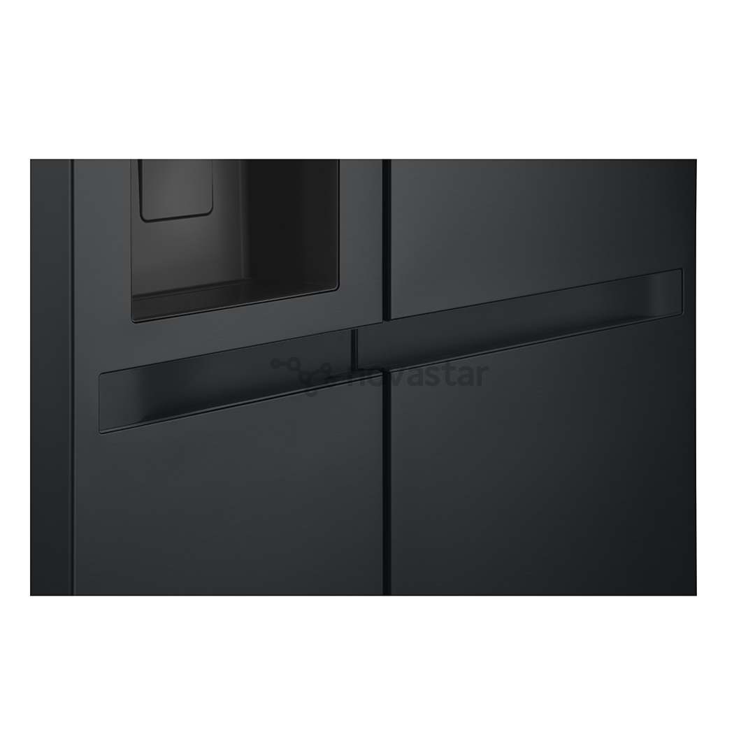 LG, Water & Ice Dispenser, 641 l, aukštis 179 cm, juodas - SBS šaldytuvas
