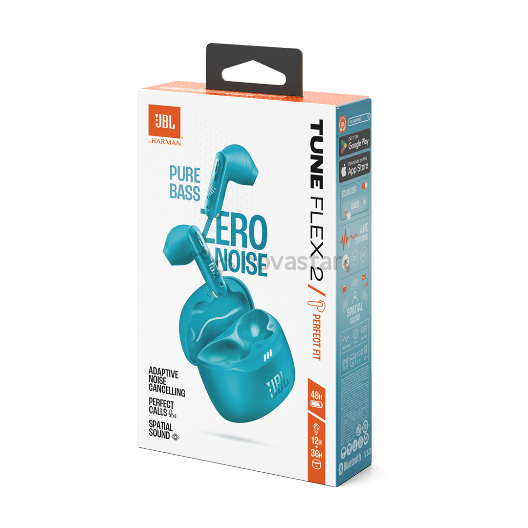 JBL Tune Flex 2, бирюзовый - Полностью беспроводные наушники