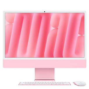 Apple iMac 24" (2024), M4 10C/10C, ​​16 GB, 256 GB, SWE, pink – Kompiuteris MWV43KS/A