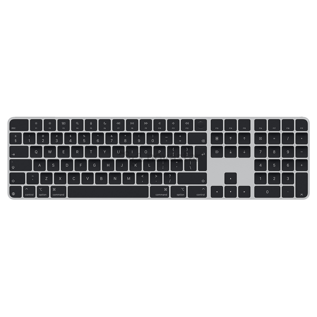 Belaidė klaviatūra  Magic Keyboard with Touch ID and Numeric Keypad, ENG, black