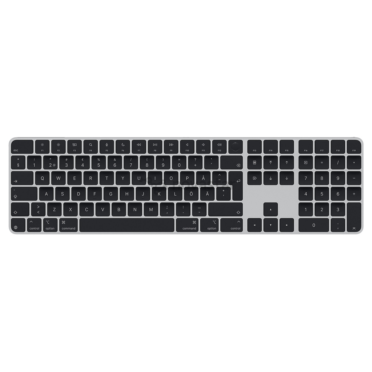 Belaidė klaviatūra  Magic Keyboard with Touch ID and Numeric Keypad, SWE, black