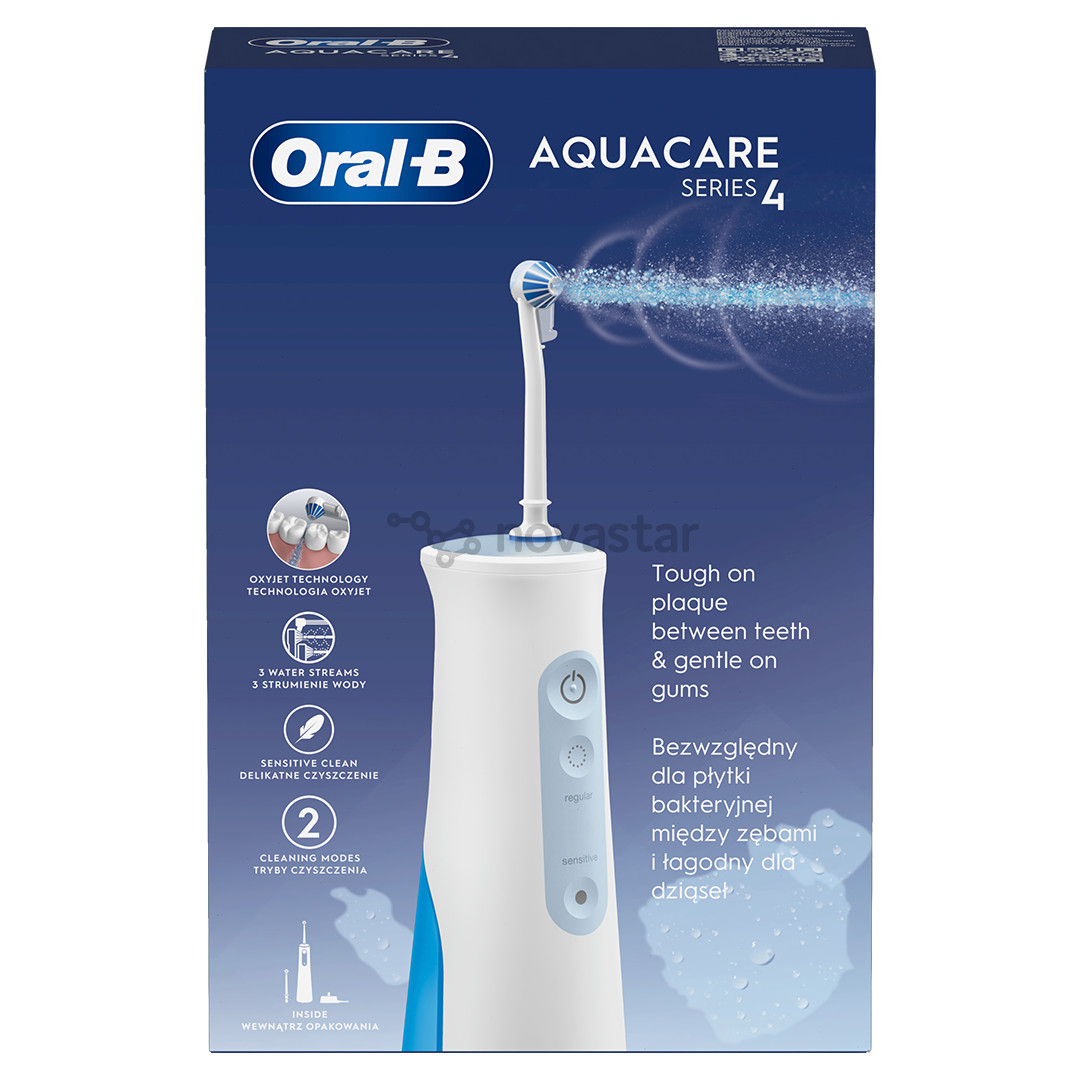 Irigatorius Braun Oral-B AquaCare 4, baltas