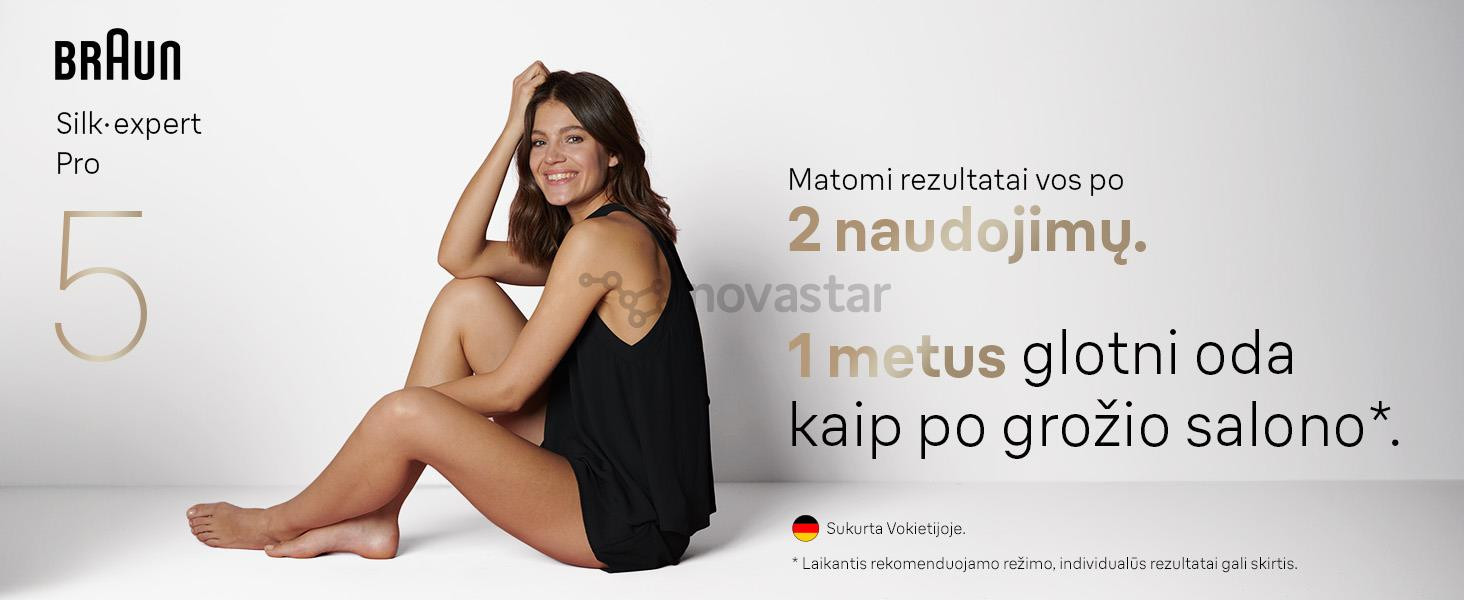 Braun Silk-expert Pro 5, белый/золотистый - Фотоэпилятор IPL