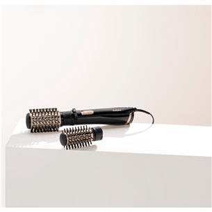Plaukų formavimo šukos BaByliss Big Hair Dual 1000, 1000 W, juodos/auksinės