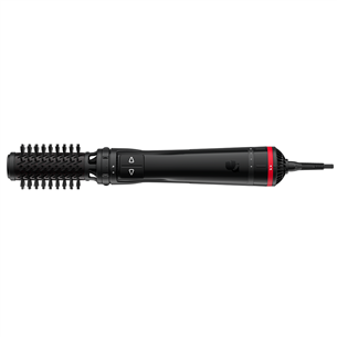 Plaukų formavimo šukos Rowenta x Karl Lagerfeld Brush Activ', 1000 W, juodos/raudonos