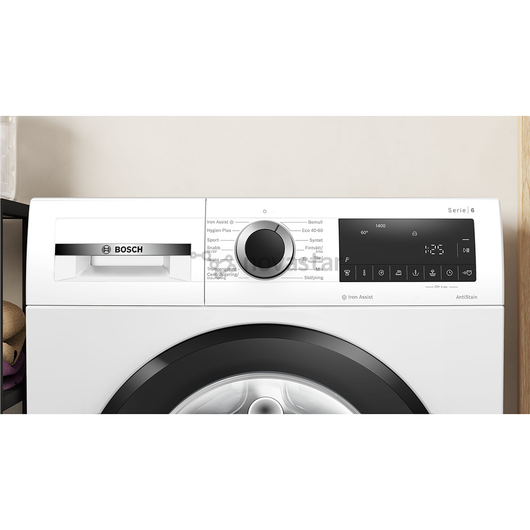 Bosch Series 6, 9 kg, depth 58.8 cm, 1400 rpm - Front load washing machine