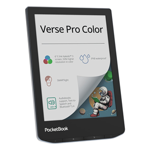 Elektroninė skaityklė PocketBook Verse Pro Color, 6'', 16 GB, juoda