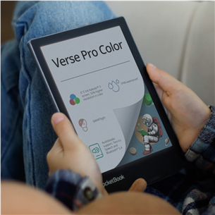 Elektroninė skaityklė PocketBook Verse Pro Color, 6'', 16 GB, juoda