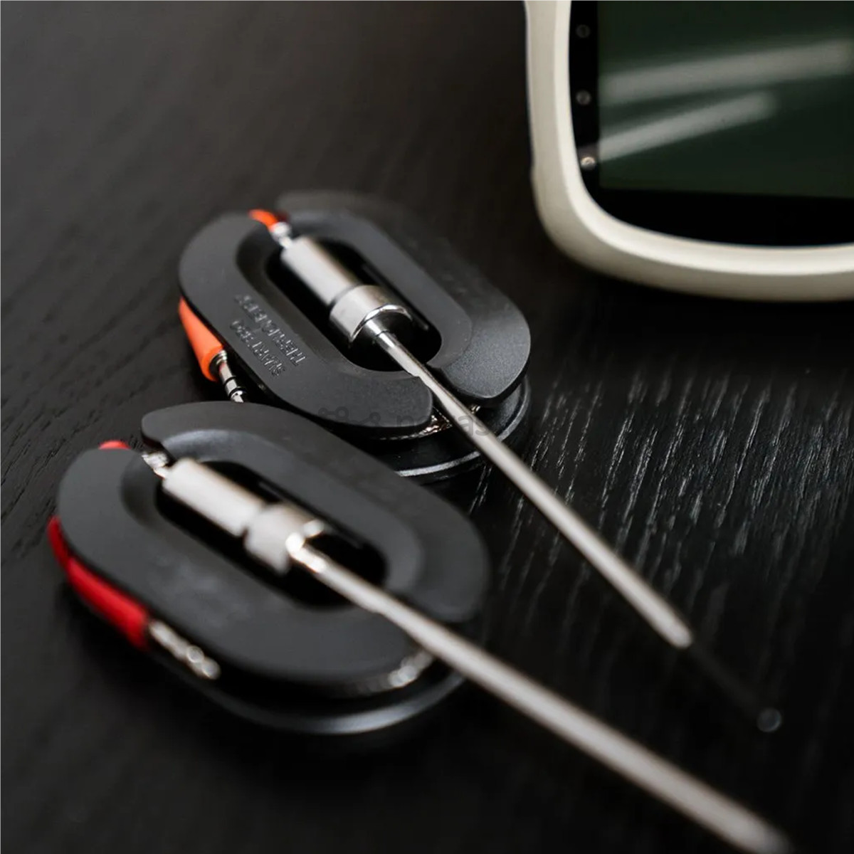 HerQs EasyBBQ, light gray - Smart cooking thermometer