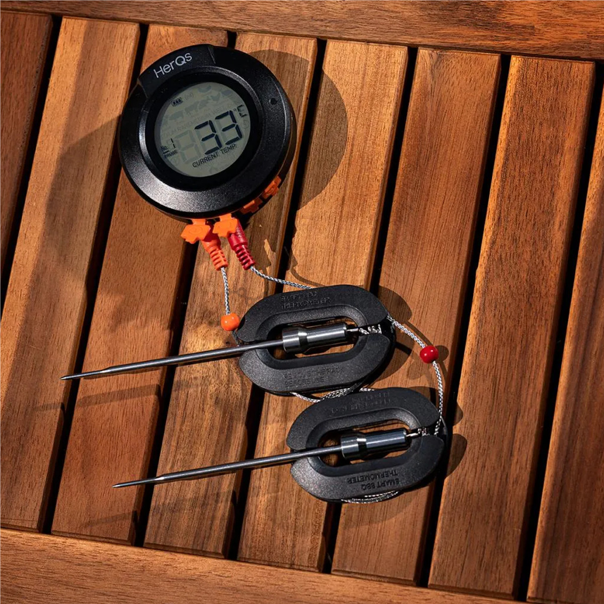 HerQs Dome thermometer, black - Smart cooking thermometer