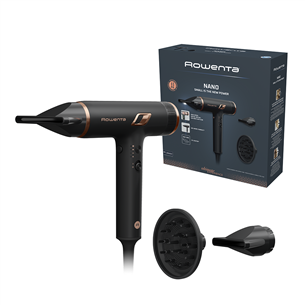 Plaukų džiovintuvas Rowenta NANO, 1700 W, juodas