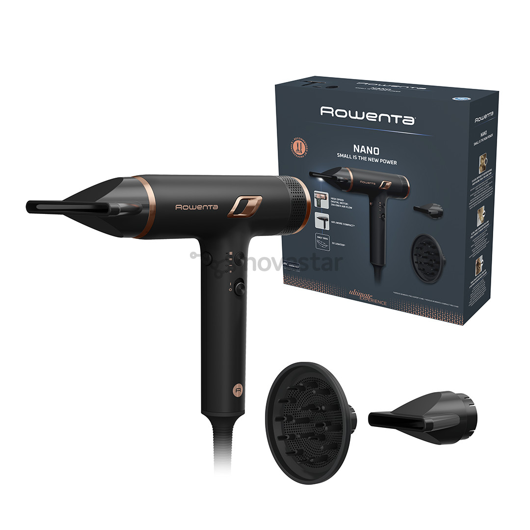 Rowenta NANO, 1700 Вт, черный - Фен