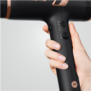 Plaukų džiovintuvas Rowenta NANO, 1700 W, juodas