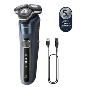 Philips Shaver Series 5000 Wet & Dry, черный/синий - Бритва