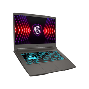 Nešiojamasis kompiuteris  MSI Thin A15, 15,6'', 144 Hz, Ryzen 7, 16 GB, 512 GB, RTX 4060, ENG, pilkas