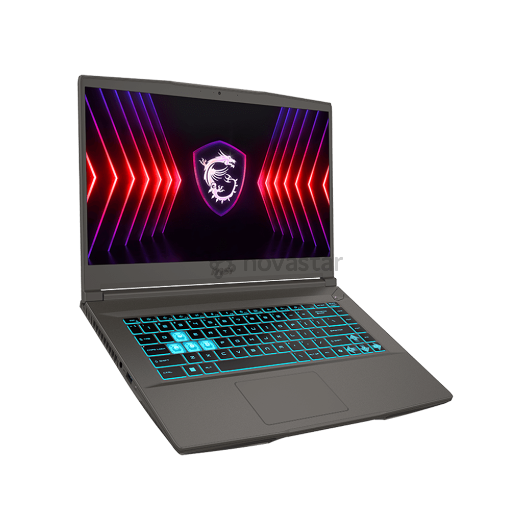 Nešiojamasis kompiuteris  MSI Thin A15, 15,6'', 144 Hz, Ryzen 7, 16 GB, 512 GB, RTX 4060, ENG, pilkas