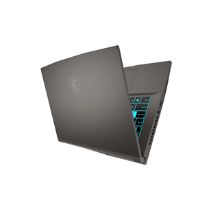 Nešiojamasis kompiuteris  MSI Thin A15, 15,6'', 144 Hz, Ryzen 7, 16 GB, 512 GB, RTX 4060, ENG, pilkas