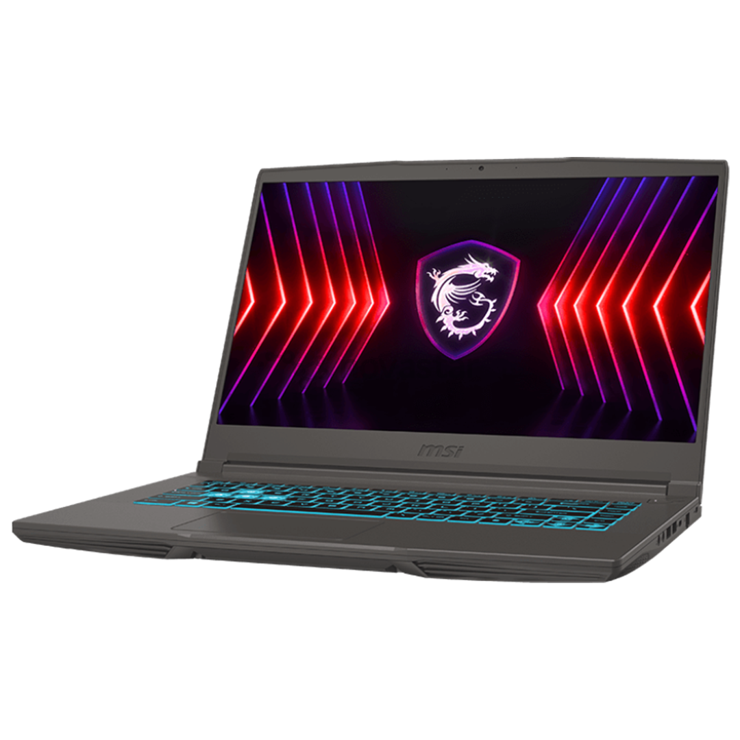 Nešiojamas kompiuteris  MSI Thin 15, 15,6'', FHD, 144 Hz, i7, 16 GB, 512 GB, RTX 4050, tamsiai pilkas