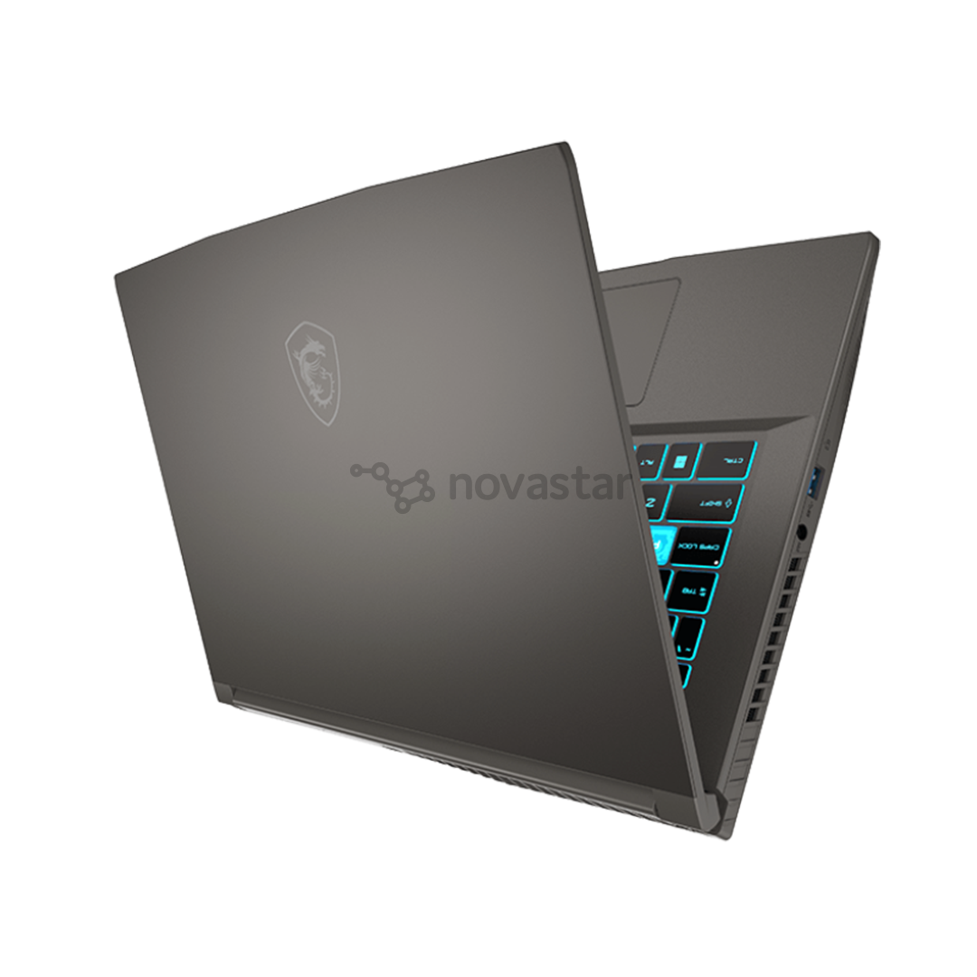 Nešiojamas kompiuteris  MSI Thin 15, 15,6'', FHD, 144 Hz, i7, 16 GB, 512 GB, RTX 4050, tamsiai pilkas