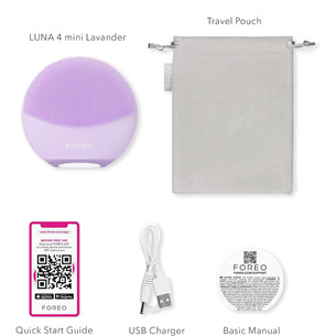 Veido valymo prietaisas  Foreo Luna 4 mini, violetinis