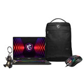 MSI Sword 16 20Y Anniversary Edition, 16'', 240 Hz, QHD+, i7, 16 GB, 1 TB, RTX 4060, ENG, cosmos gray - Notebook bundle