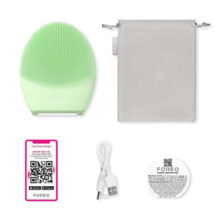 Foreo Luna 4, combination skin, žalias - Veido valymo prietaisas