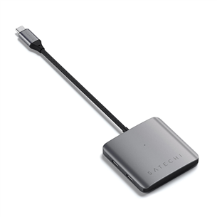 USB šakotuvas Satechi 4-Port USB-C Hub, Power Delivery, pilkas