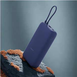 Išorinė baterija Xiaomi 33W Power Bank, 20000 mAh, integruotas laidas, mėlyna